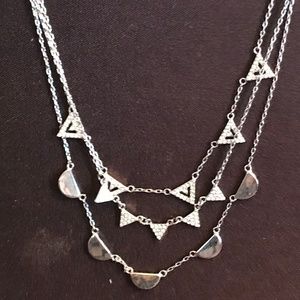 Stella & Dot Pave Chevron Necklace